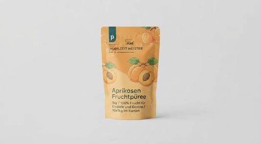 Aprikosen Fruchtpüree 10 kg Karton | Profi-Püree für Eissalons & Gastro / 10x1kg im Karton