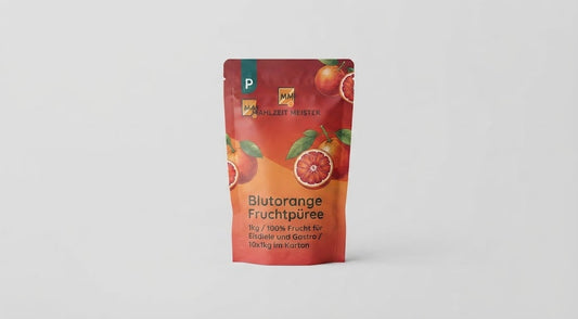 Blutorange Fruchtpüree 1kg / 100% Frucht für Eisdiele und Gastro / 10x1kg im Karton