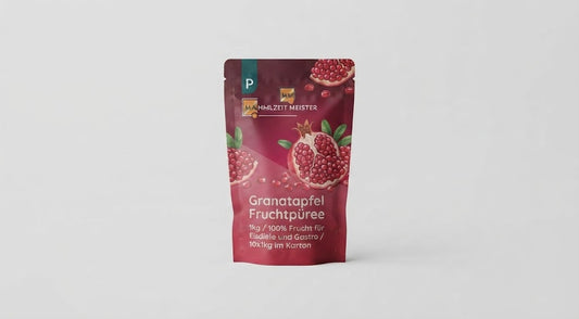 Granatapfel Fruchtpüree 1kg / 100% Frucht für Eisdiele und Gastro / 10x1kg im Karton