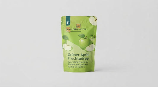 Grüner Apfel Fruchtpüree 1kg / 100% Frucht für Eisdiele und Gastro / 10x1kg im Karton