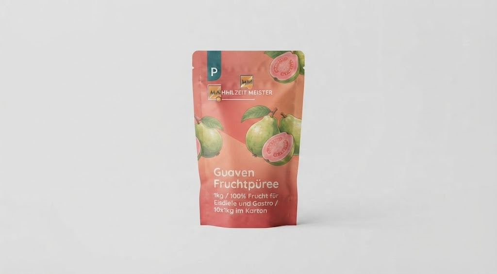 Guaven Fruchtpüree 1kg / 100% Frucht für Eisdiele und Gastro / 10x1kg im Karton