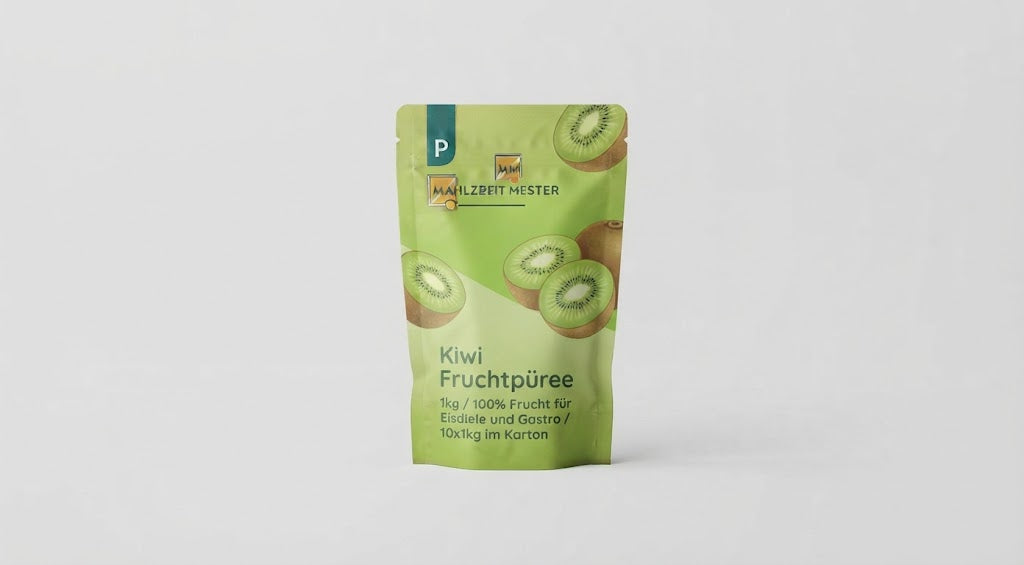 Kiwi Fruchtpüree 1kg / 100% Frucht für Eisdiele und Gastro / 10x1kg im Karton
