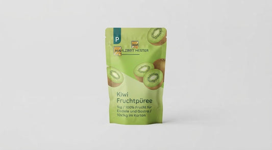 Kiwi Fruchtpüree 1kg / 100% Frucht für Eisdiele und Gastro / 10x1kg im Karton
