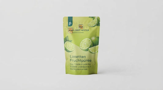 Limetten Fruchtpüree 1kg / 100% Frucht für Eisdiele und Gastro / 10x1kg im Karton