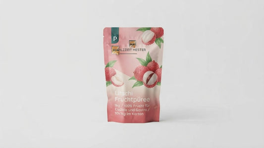 Litschi Fruchtpüree 1kg / 100% Frucht für Eisdiele und Gastro / 10x1kg im Karton