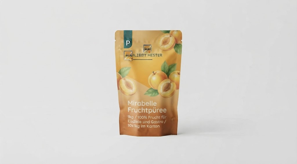 Mirabelle Fruchtpüree 1kg / 100% Frucht für Eisdiele und Gastro / 10x1kg im Karton