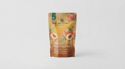 Pfirsich Fruchtpüree 1kg / 100% Frucht für Eisdiele und Gastro / 10x1kg im Karton