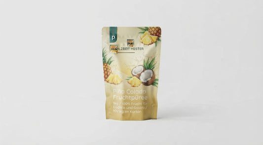 Pina Colada (Ananas-Kokos) Fruchtpüree 1kg / 100% Frucht für Eisdiele und Gastro / 10x1kg im Karton