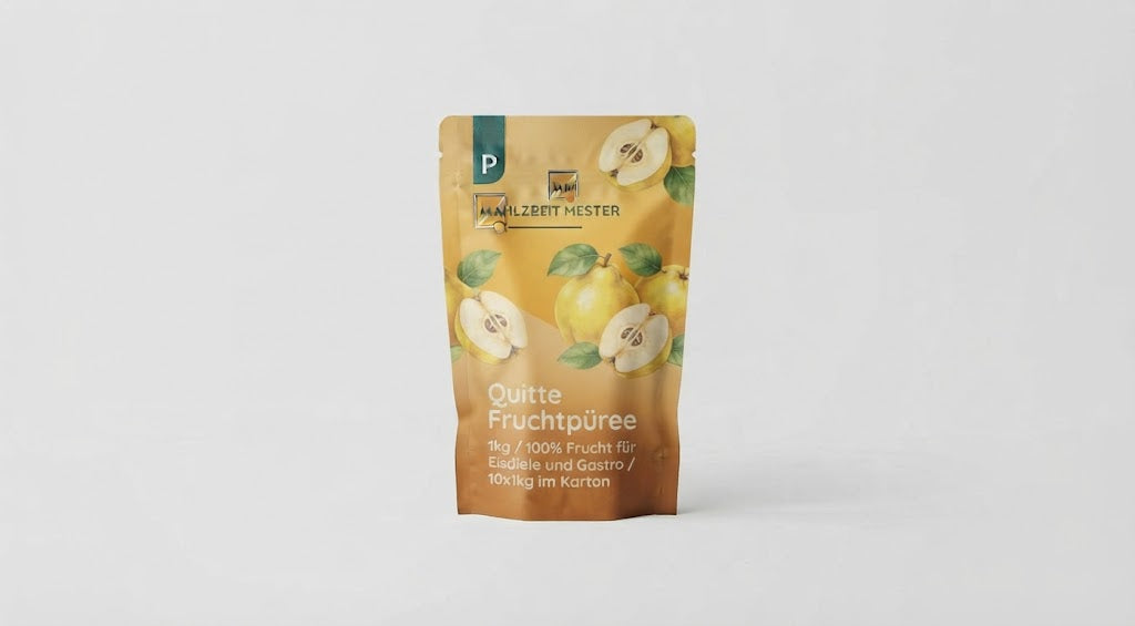 Quitte Fruchtpüree 1kg / 100% Frucht für Eisdiele und Gastro / 10x1kg im Karton