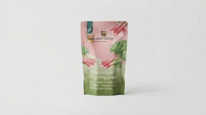 Rhabarber Fruchtpüree 1kg / 100% Frucht für Eisdiele und Gastro / 10x1kg im Karton