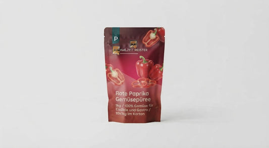Paprika rot Gemüsepüree 1kg / 100% Frucht für Eisdiele und Gastro / 10x1kg im Karton
