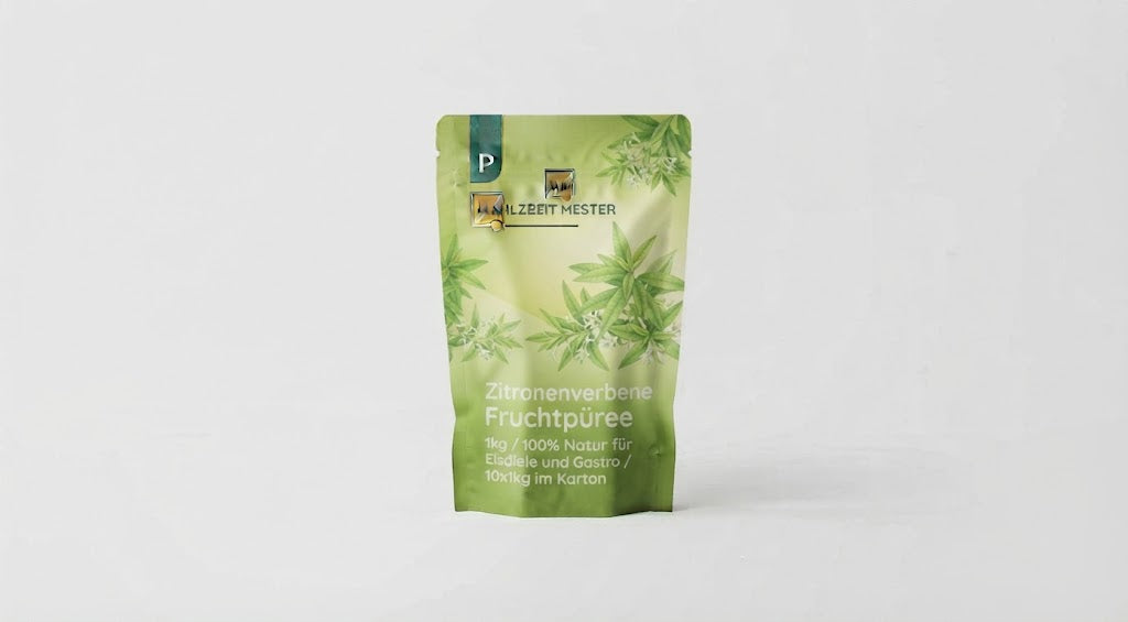 Zitrone verbene Fruchtpüree 1kg / 100% Frucht für Eisdiele und Gastro / 10x1kg im Karton