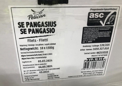 Pangasiusfilet, 120-220gr., ohne Glasur!, ASC zertifiziert
