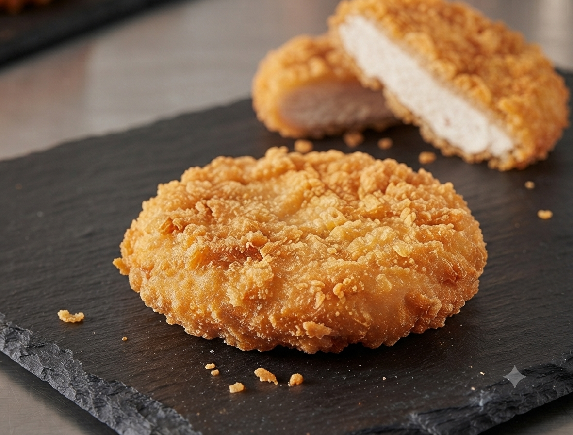 Vossko Crispy Chicken Burger gegart, paniert 80g (81x6kg/486kg)